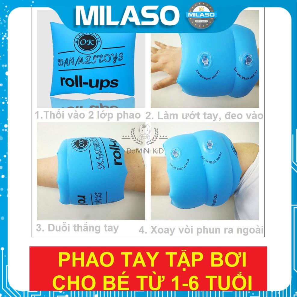 Phao Bơi Cho Bé 3 - 6 Tuổi Tập Bơi MILASO Đeo Cánh Tay An Toàn SS-001127