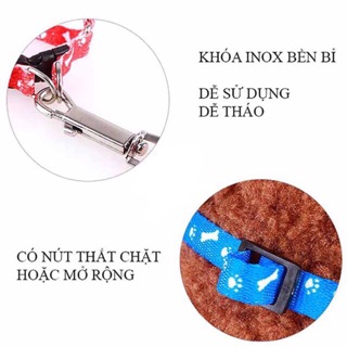 Dây dắt kèm đai yếm cho chó mèo