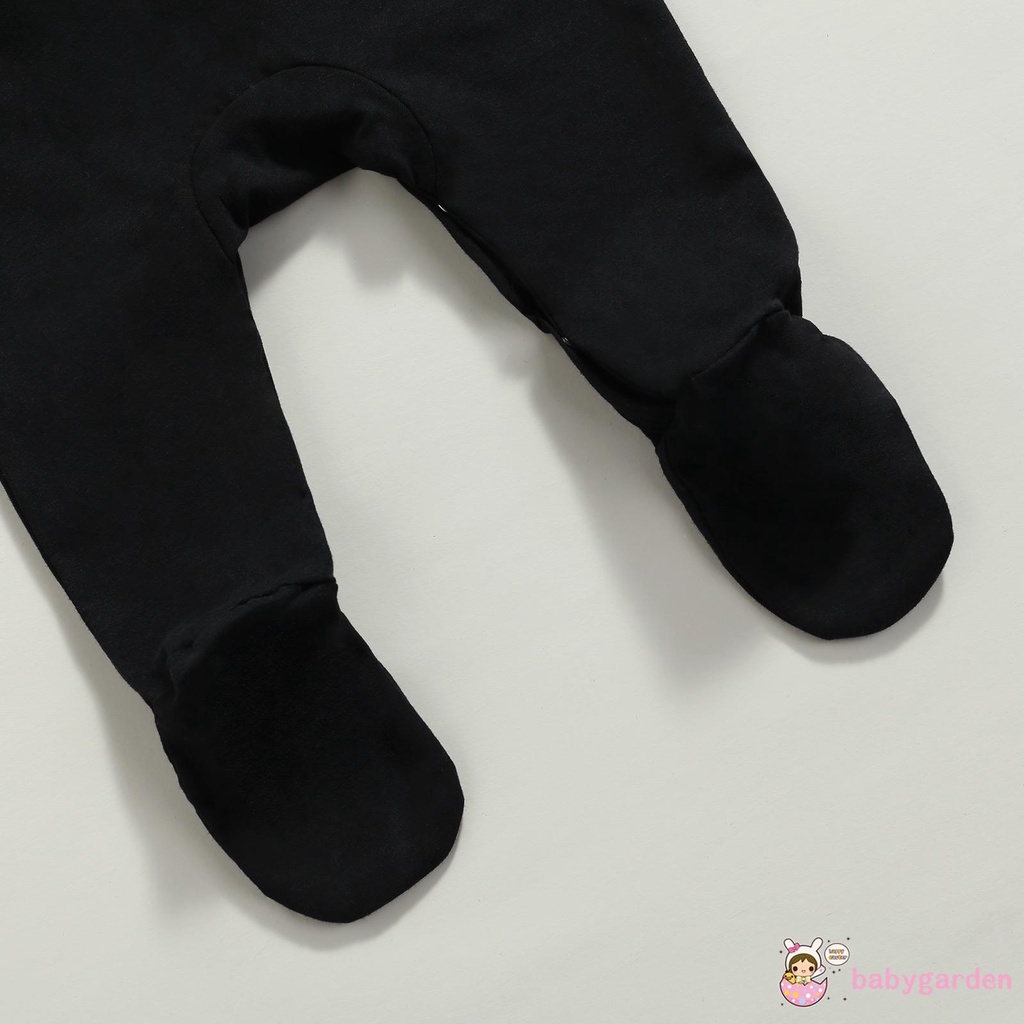 Bộ Áo Liền Quần Tay Dài Có Nón In Hình Bộ Xương Halloween Cho Bé