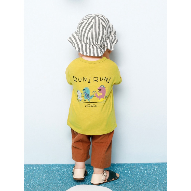 Áo cotton xước bé trai bé gái Run Run sau lưng MM. HA1218