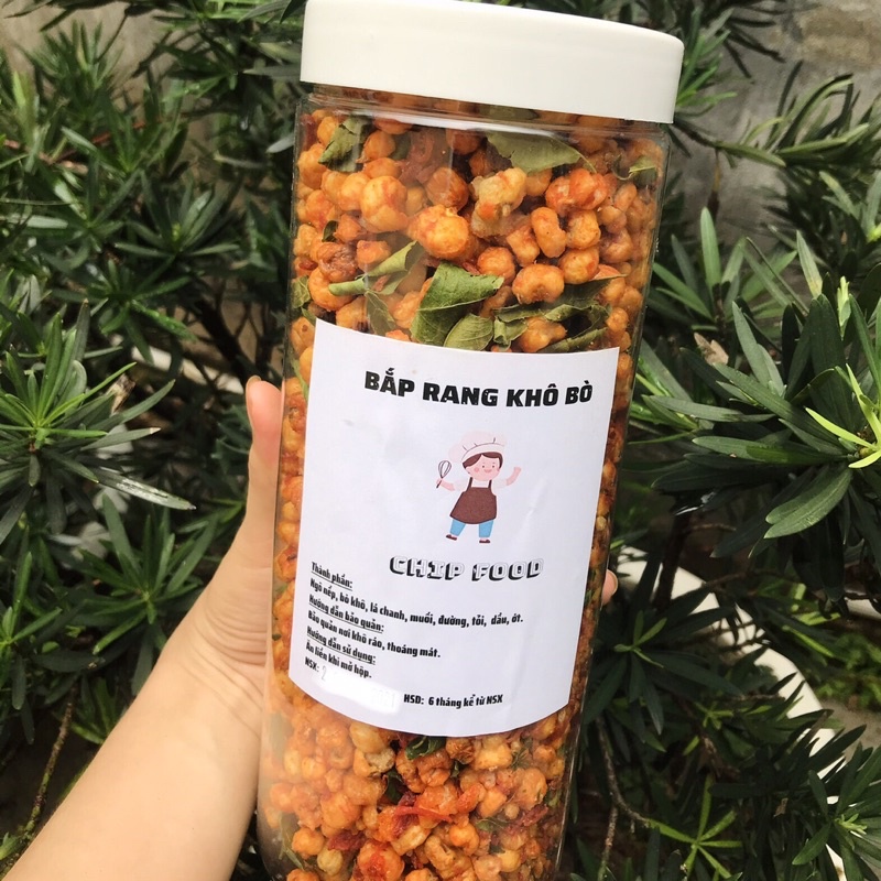 Bắp Rang Khô Bò Hũ 500g ChipFood | Hàng Chuẩn Bảo Đảm Chất Lượng | Hoàn Trả 100% Nếu Không Như Mô Tả | Ăn Vặt Hà Nội