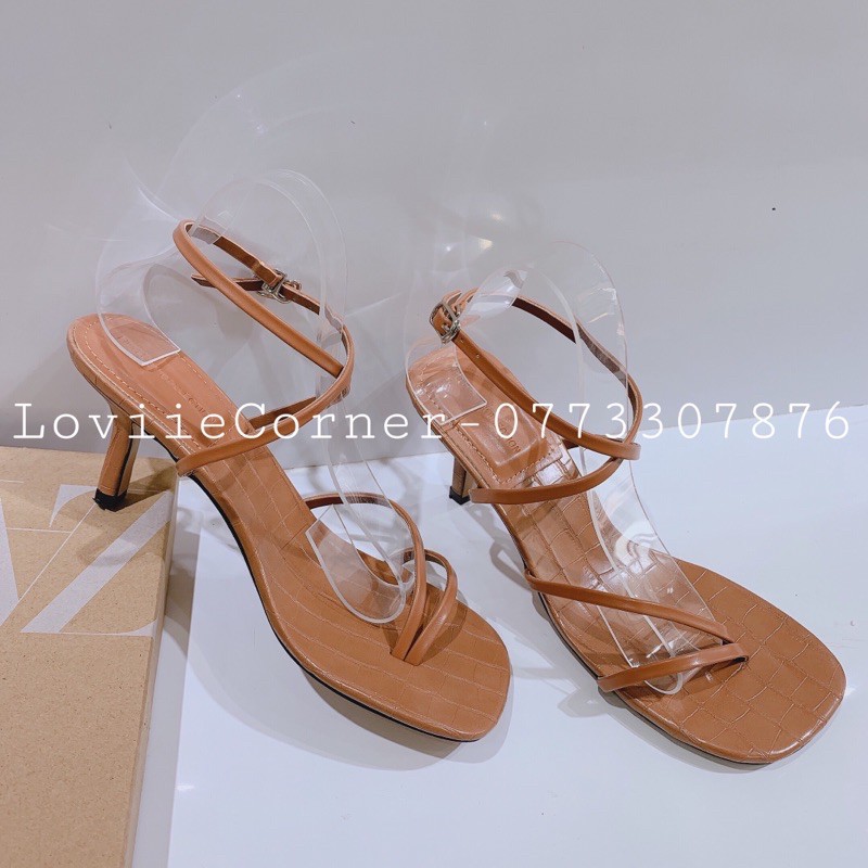 SANDAL NỮ CAO GÓT LOVIIECORNER - GIÀY CAO GÓT 7 PHÂN - SANDAL GÓT NHỌN XỎ NGÓN 9 PHÂN DÂY MẢNH G210408 G210318