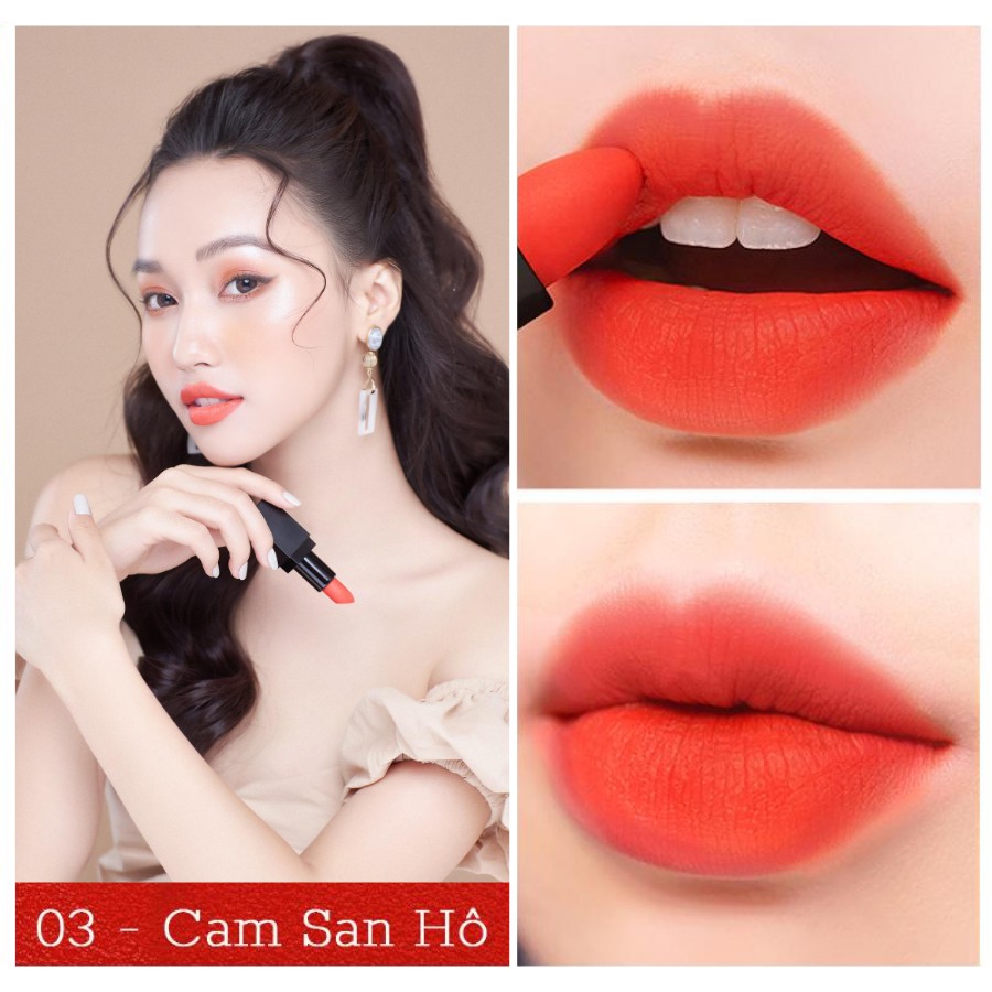 Son sáp lì màu cam san hô 3.5g Loudi LDS03CSH chính hãng | BigBuy360 - bigbuy360.vn