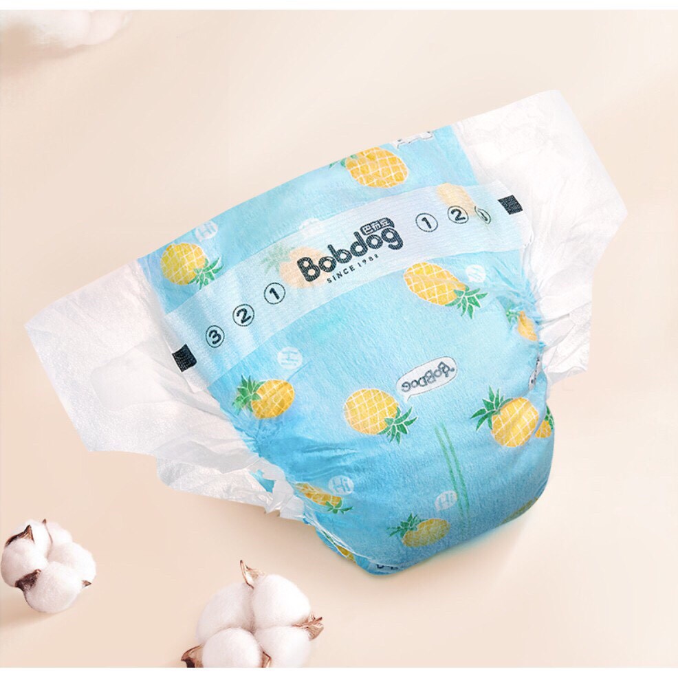 Bỉm/Tã Bobdog nội địa Trung (mẫu 2020) dán/quần đủ size S26/M24/L22/XL20/XXL18