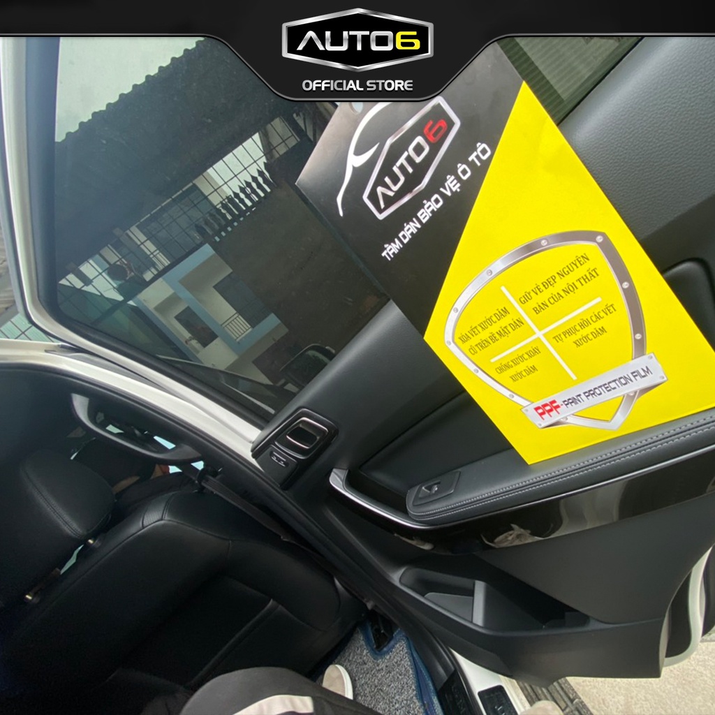 Bộ 7 chi tiết Film PPF trong suốt dán xe FORD RANGER 2016-2021 chống xước bảo vệ nội thất ô tô - AUTO6