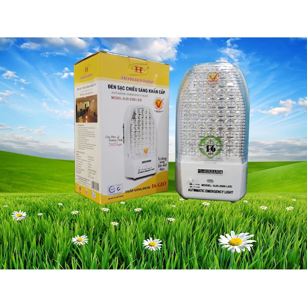 Đèn sạc Led chiếu sáng khẩn cấp 50 Led Honjianda  - HJD2500 | Bảo hành 1 năm