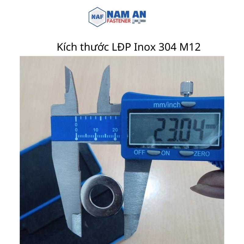 100 con Long đền phẳng Inox 304 M6, M8, M10, M12, long đen phẳng inox 304, vòng đệm inox