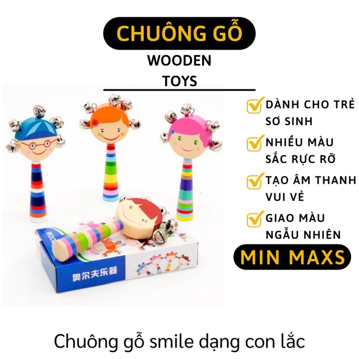 Đồ Chơi Lúc Lắc - Lục Lạc Cầm Tay Cho Trẻ Sơ Sinh Tạo Âm Thanh Vui Nhộn 4819 [MINMAXS]