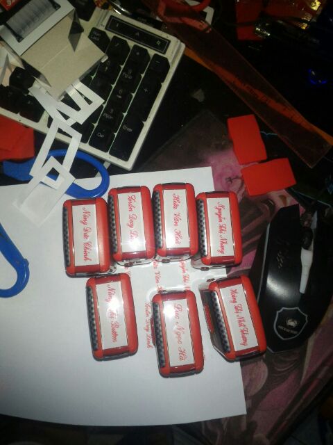 Khắc tên theo yêu cầu - dấu tên 1 dòng Shiny 852 - HÀNG NHẬP KHẨU