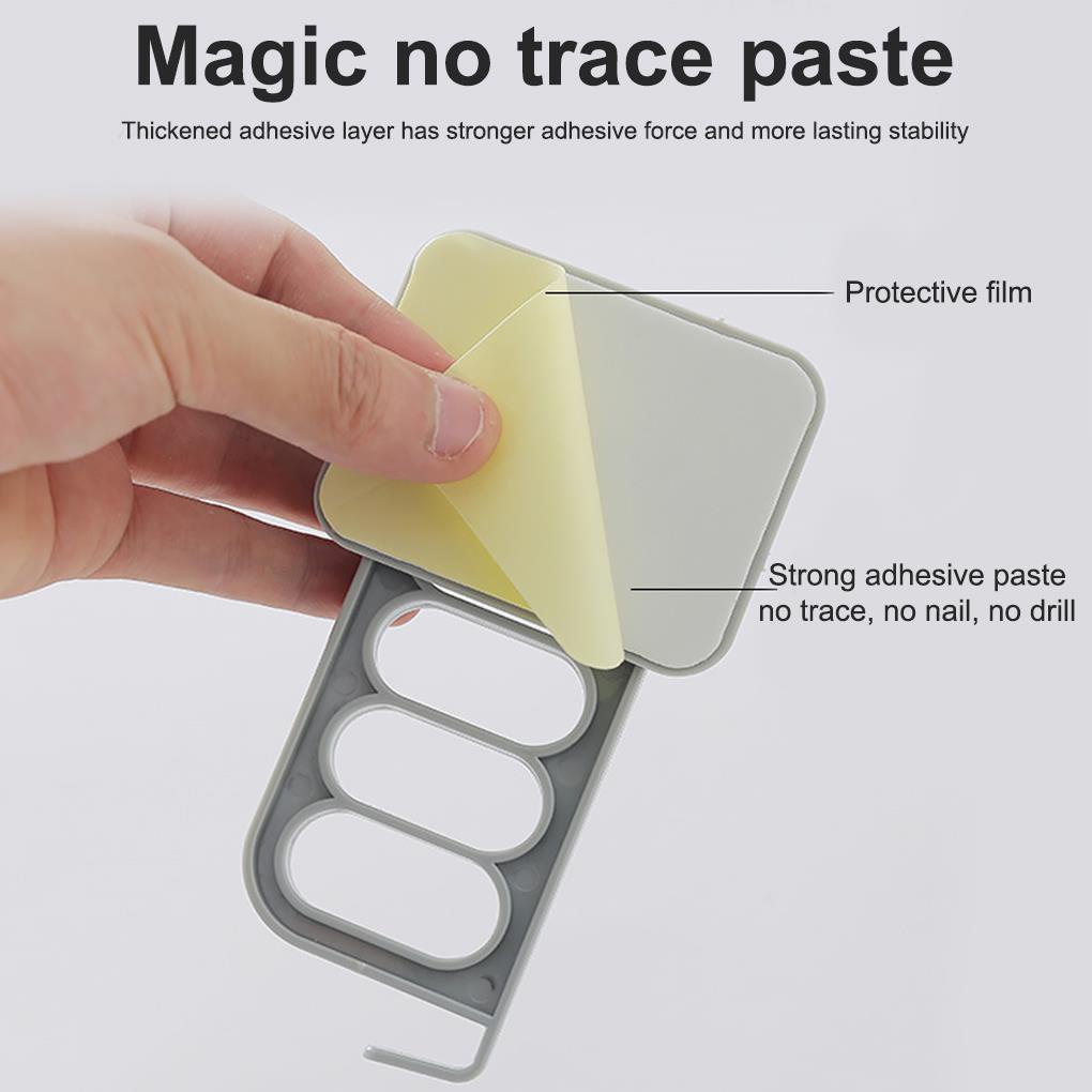 Giá Treo Khăn 4 Ngăn Gắn Tường Có Thể Gấp Gọn Tiện Dụng Cho Phòng Tắm / Ký Túc Xá