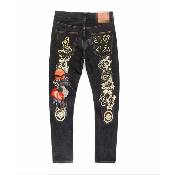 Quần jane thêu cao cấp Evisu