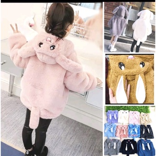 Áo lông thỏ cực ấm cho bé trai, bé gái từ 8-25kg