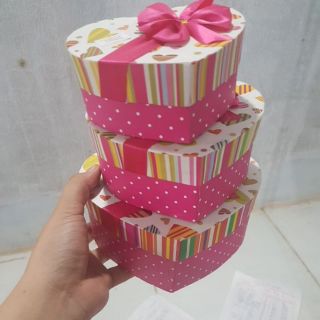 Compo hộp quà 3 trái tim
