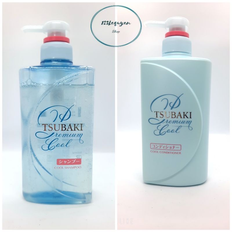 Bộ dầu gội xả SẠCH DẦU MÁT LẠNH-PHUC HỒI HƯ TỔN- TSUBAKI PREMIUM COOL