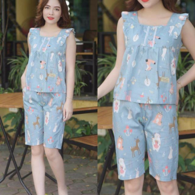[Bunny] Bộ đồ mặc nhà mùa hè mát mẻ, đồ bộ nữ mặc nhà mùa hè chất đẹp | BigBuy360 - bigbuy360.vn