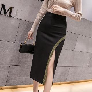 Chân váy nữ dài lưng cao xẻ tà thiết kế ôm sát tôn dáng quyến rũ