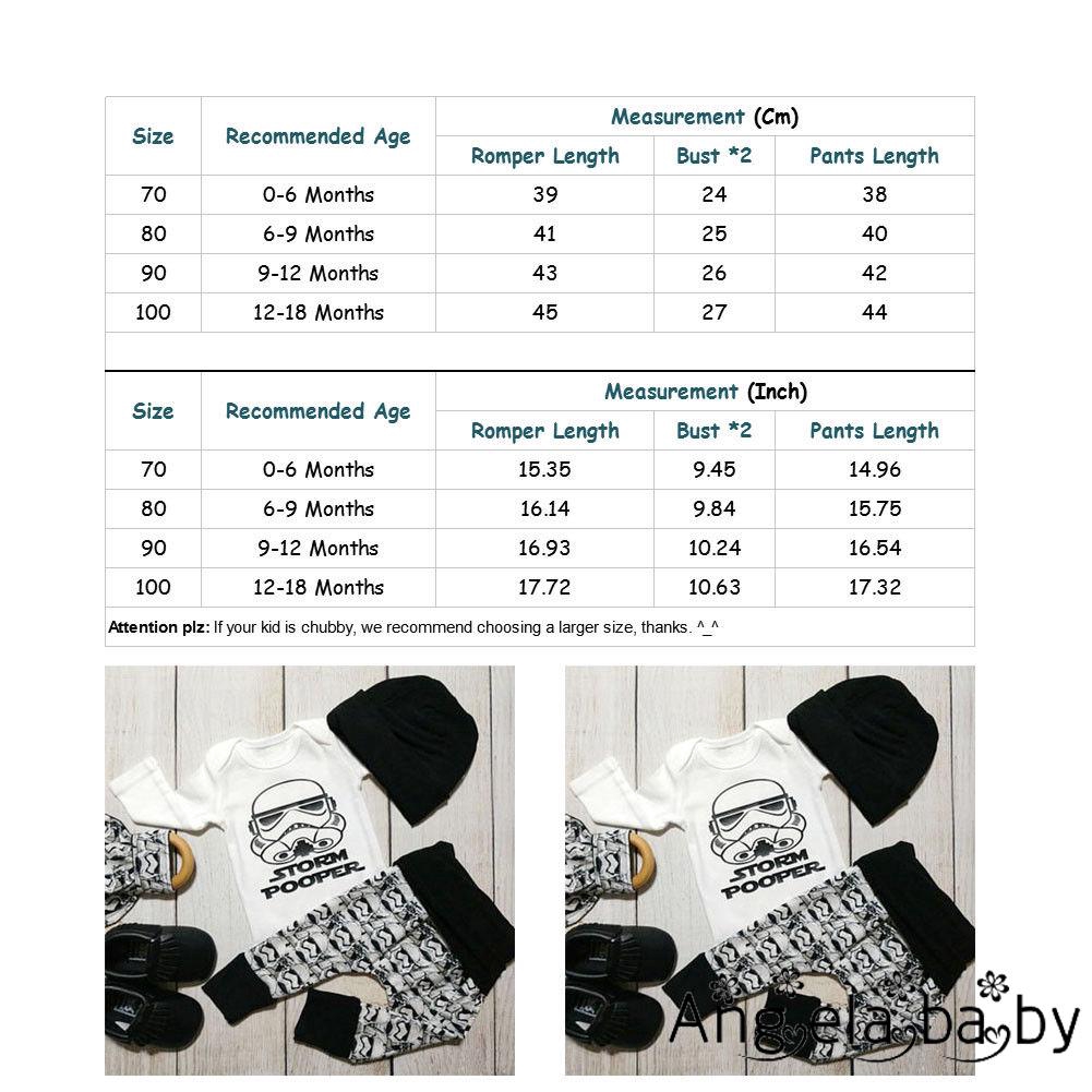 Bộ Romper Tay Dài Liền Mảnh + Quần Dài + Nón Thun Cotton Ấm Áp Cho Các Bé Nhỏ