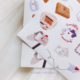 Bullet Journal Sticker - happy mail - trang trí sổ