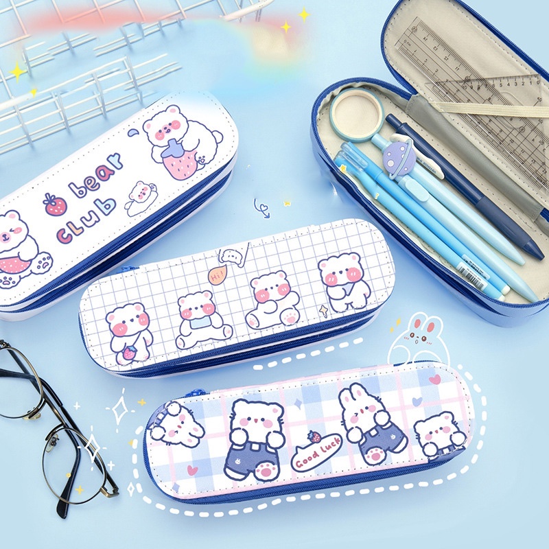 Túi đựng bút CHUWANGLIN phong cách dễ thương cho học sinh