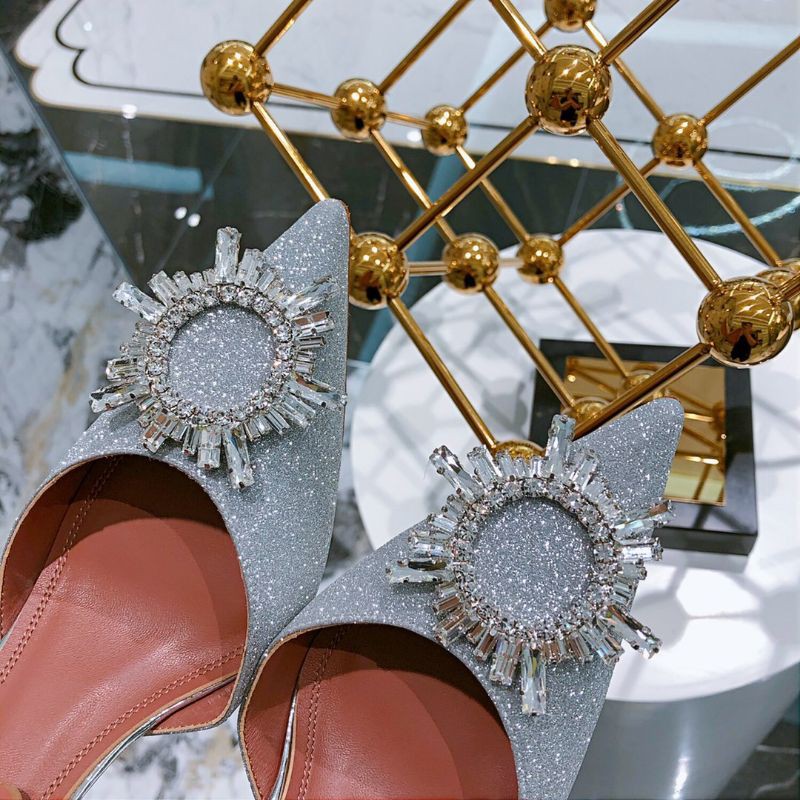 Cao gót amina muaddi da tpu 6.5Cm