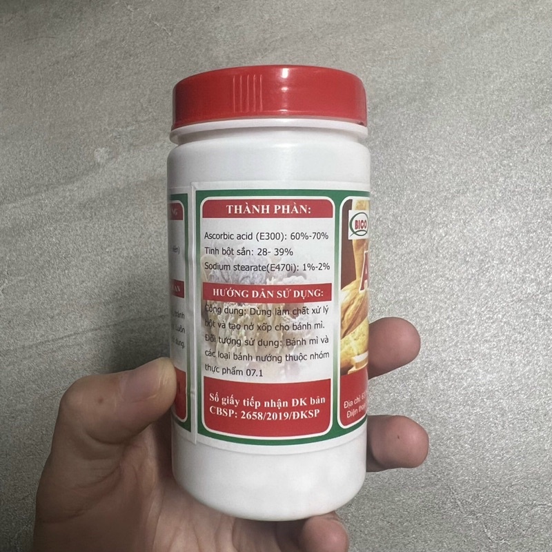 Phụ gia thực phẩm Vitamin C làm bánh mỳ 1000 viên