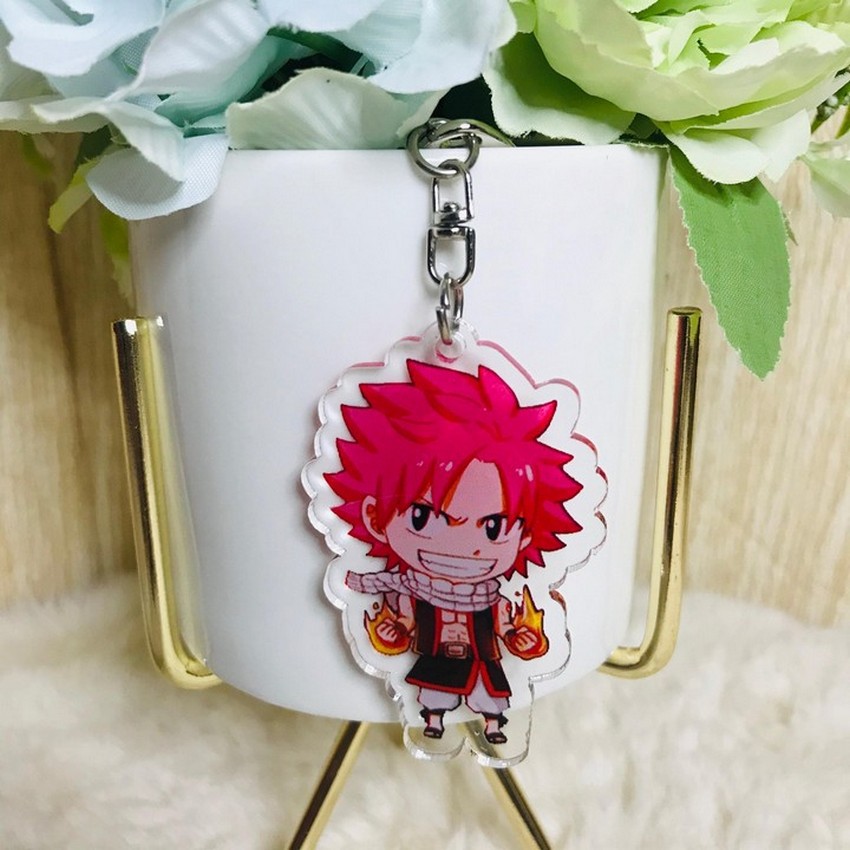 (UP) ( Mica trong ) Móc khóa Fairy Tail Hội pháp sư quà tặng xinh xắn dễ thương anime chibi