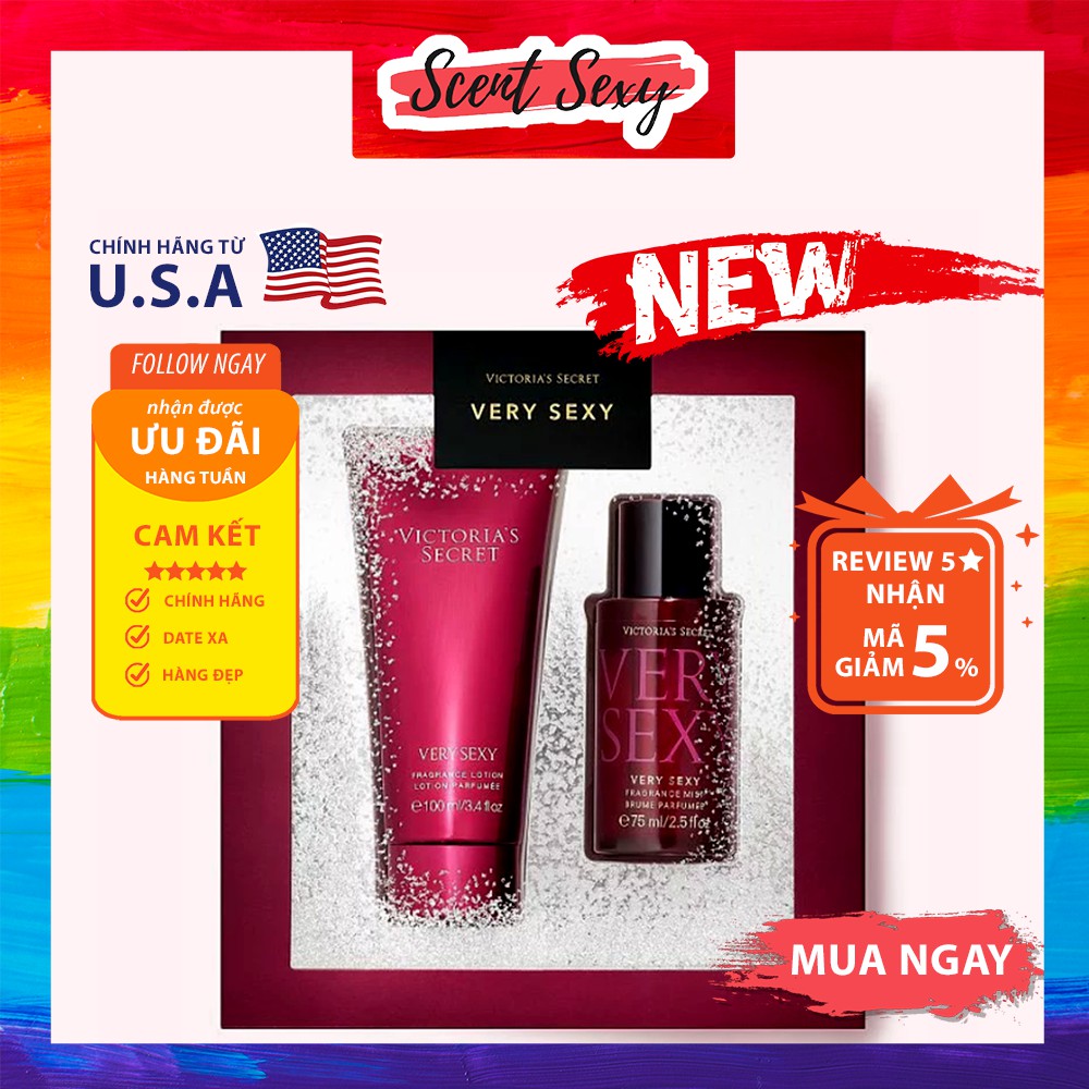 Bộ quà tặng Victoria's Secret Gift Set - Very Sexy ( 2 Món ) | BigBuy360 - bigbuy360.vn