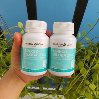 VIÊN TUẦN HOÀN NÃO GINKGO BILOBA HEALTHY CARE 2000MG LỌ 100 VIÊN (ÚC)