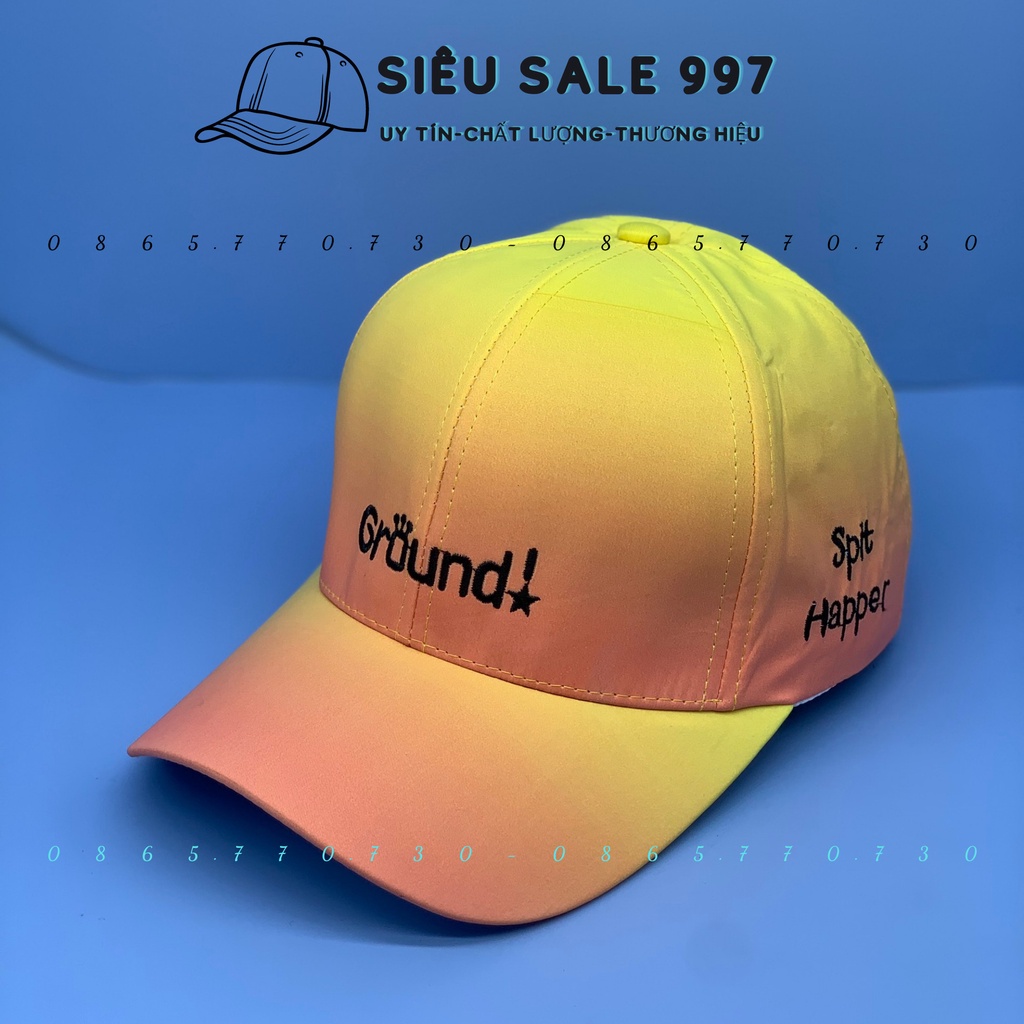 NÓN KẾT THÊU GROUND LOANG MÀU SIÊU ĐẸP FORM CHUẨN UNISEX NAM NỮ CÁ TÍNH