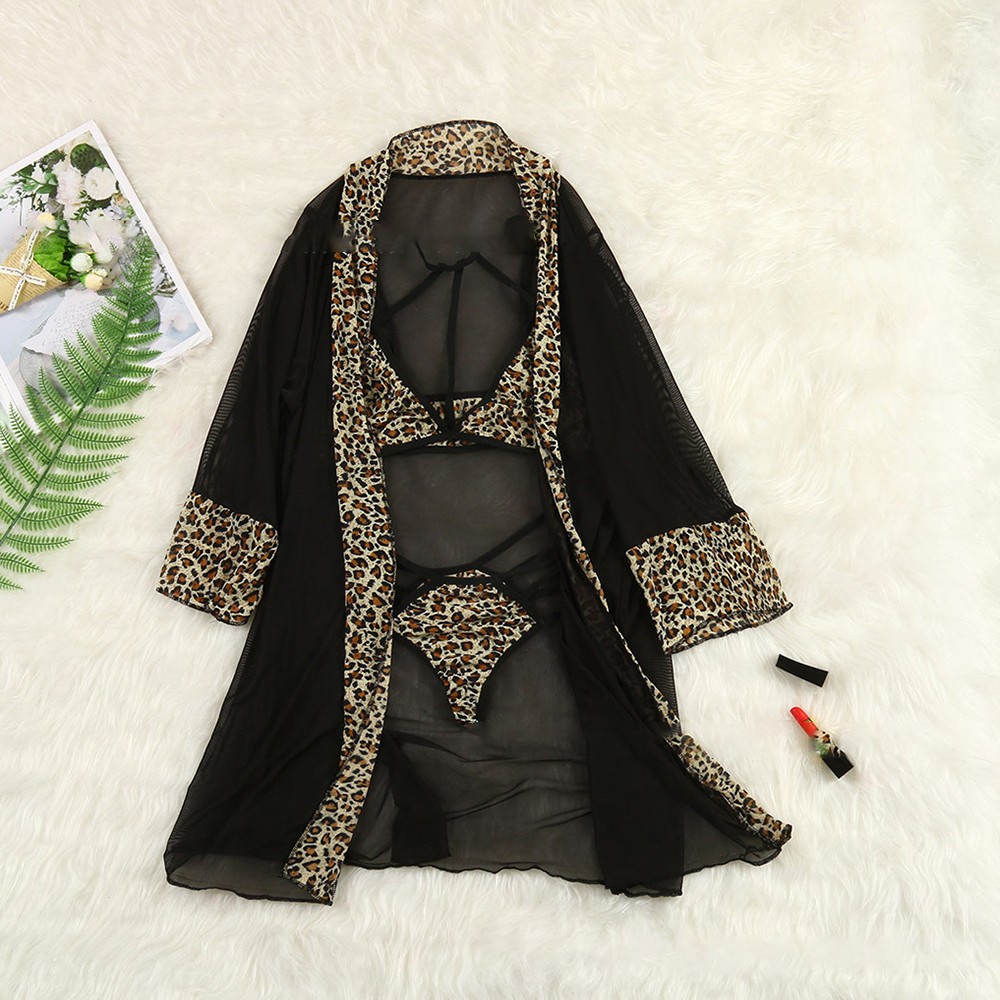 [Hàng Mới về] Áo cardigan tay dài họa tiết da báo thời trang
 | BigBuy360 - bigbuy360.vn