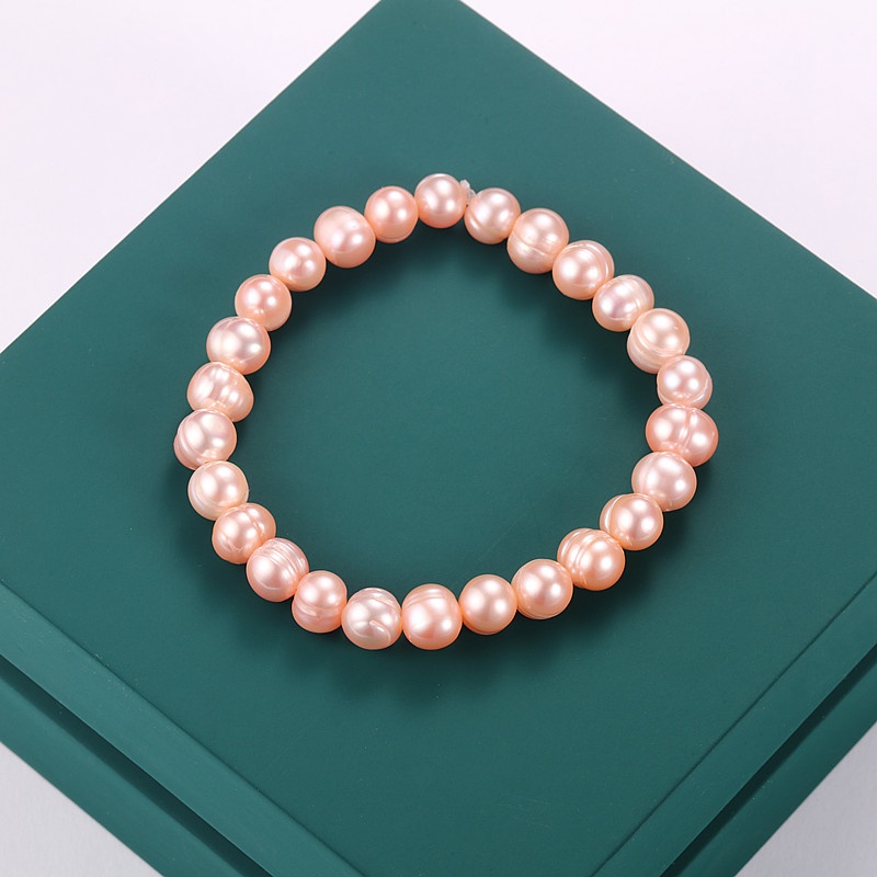Vòng Tay Hạt Ngọc Trai Tự Nhiên Ba Màu 7-8mm Cho Nữ