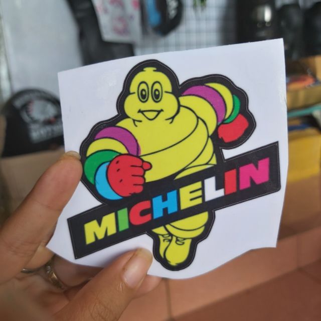 Combo 2 Tem Decal Michelin Nhiều Màu Dán Xe Giá Rẻ #2k/tem