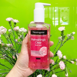 Sữa rửa mặt Neutrogena visible clear pink grapefruit da dầu 200 ml bill UK