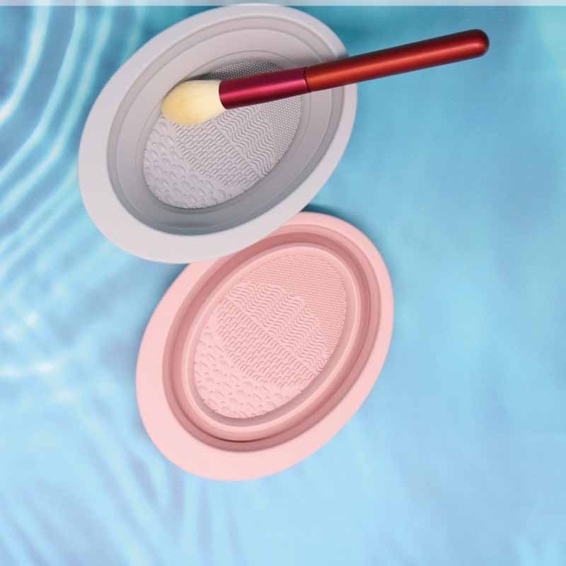 Chậu Silicon rửa cọ trang điểm/ vệ sinh cọ trang điểm