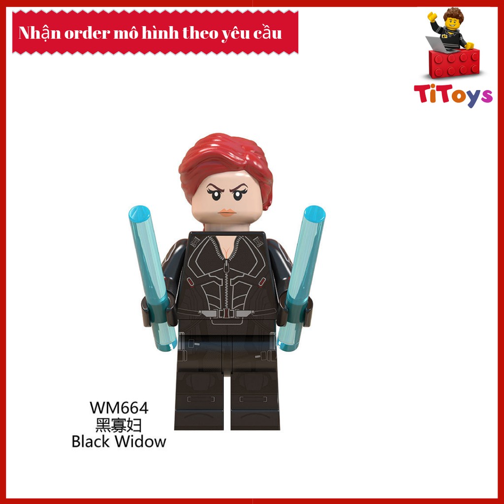 Minifigures siêu anh hùng End Game - Đồ chơi Lắp ghép Xếp hình Non Lego End Game WM6056