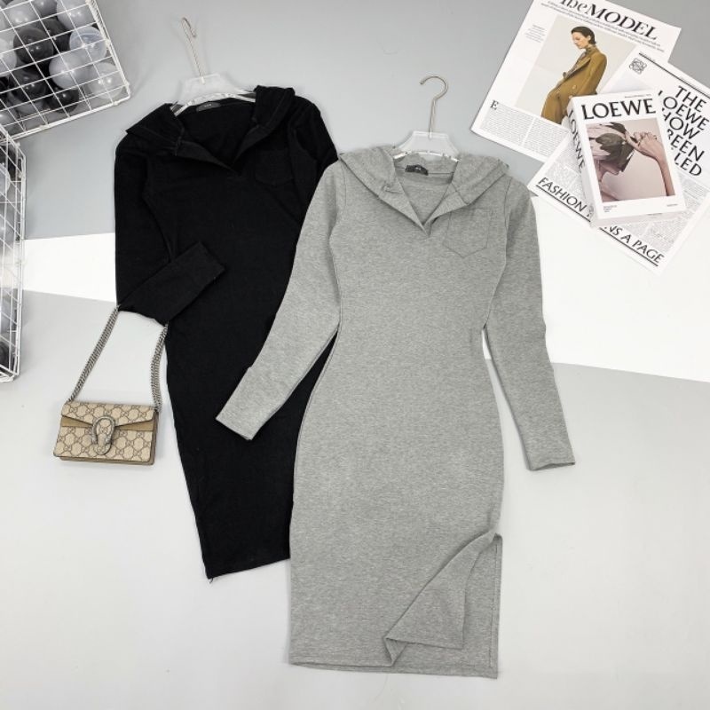 Váy body dài tay sexy nữ dáng dài chất mềm mại,co dãn 4 chiều,tôn 3 vòng triệt để,Thiết kế độc quyền Hottgirl Scret 2021 | BigBuy360 - bigbuy360.vn