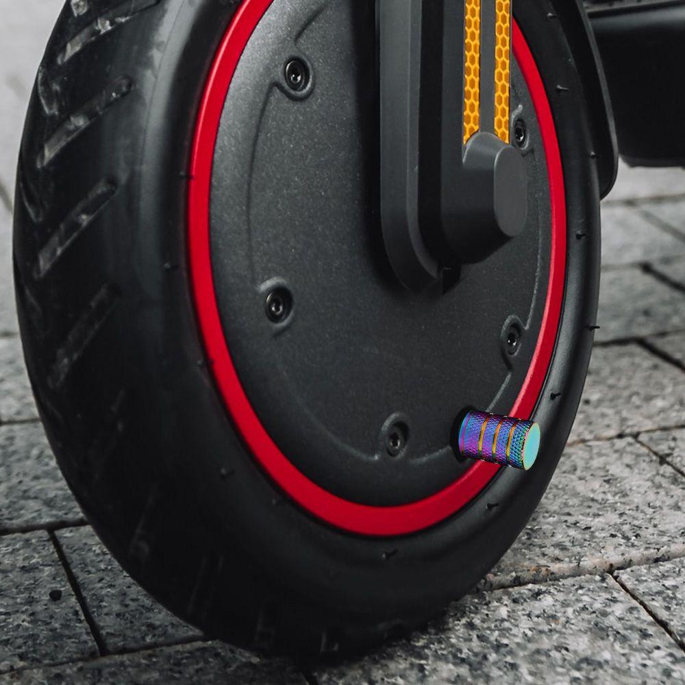Bộ 6 Nắp Van Bánh Xe Scooter Điện Bằng Hợp Kim Nhôm Nhiều Màu Sắc SHOUKEY