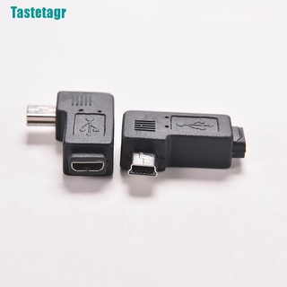 Đầu chuyển đổi usb micro 5pin female sang mini 5pin male 90 độ