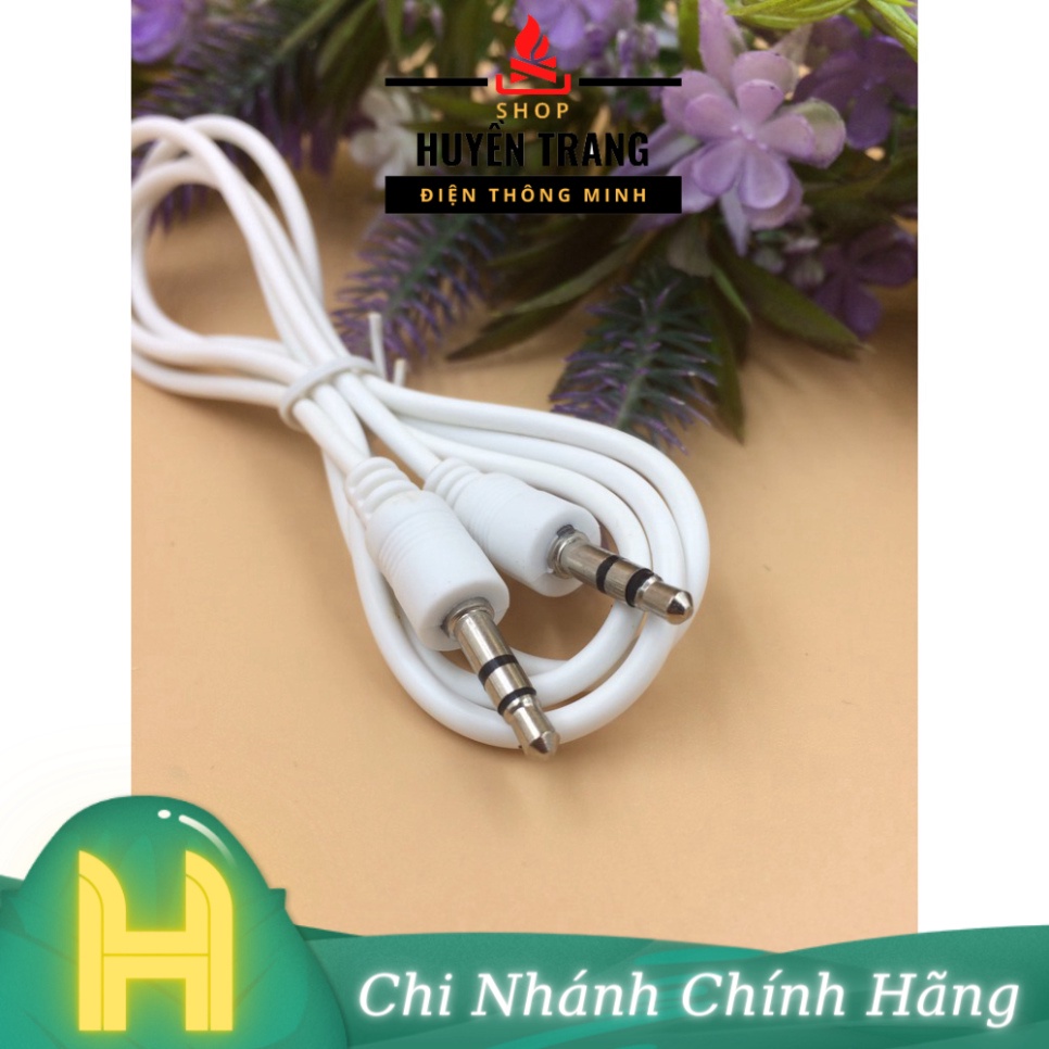 Dây Audio 3.5MM Đực Đực 1 Mét Màu Trắng Dây AUX