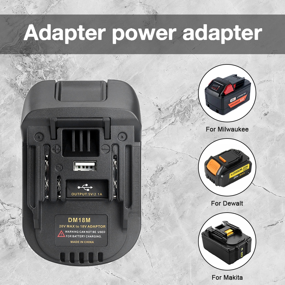 DIYMORE Bộ Chuyển Đổi Pin Li-Ion 20V Sang 18V Dm18M