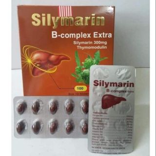SILYMARIN B-COMPLEX EXTRA GIẢI ĐỘC, MÁT GAN (hộp 100 viên)