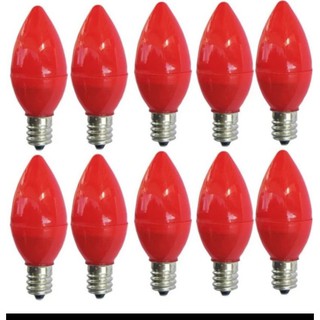 Bộ 10 bóng đèn led quả nhót màu đỏ cho đèn thờ