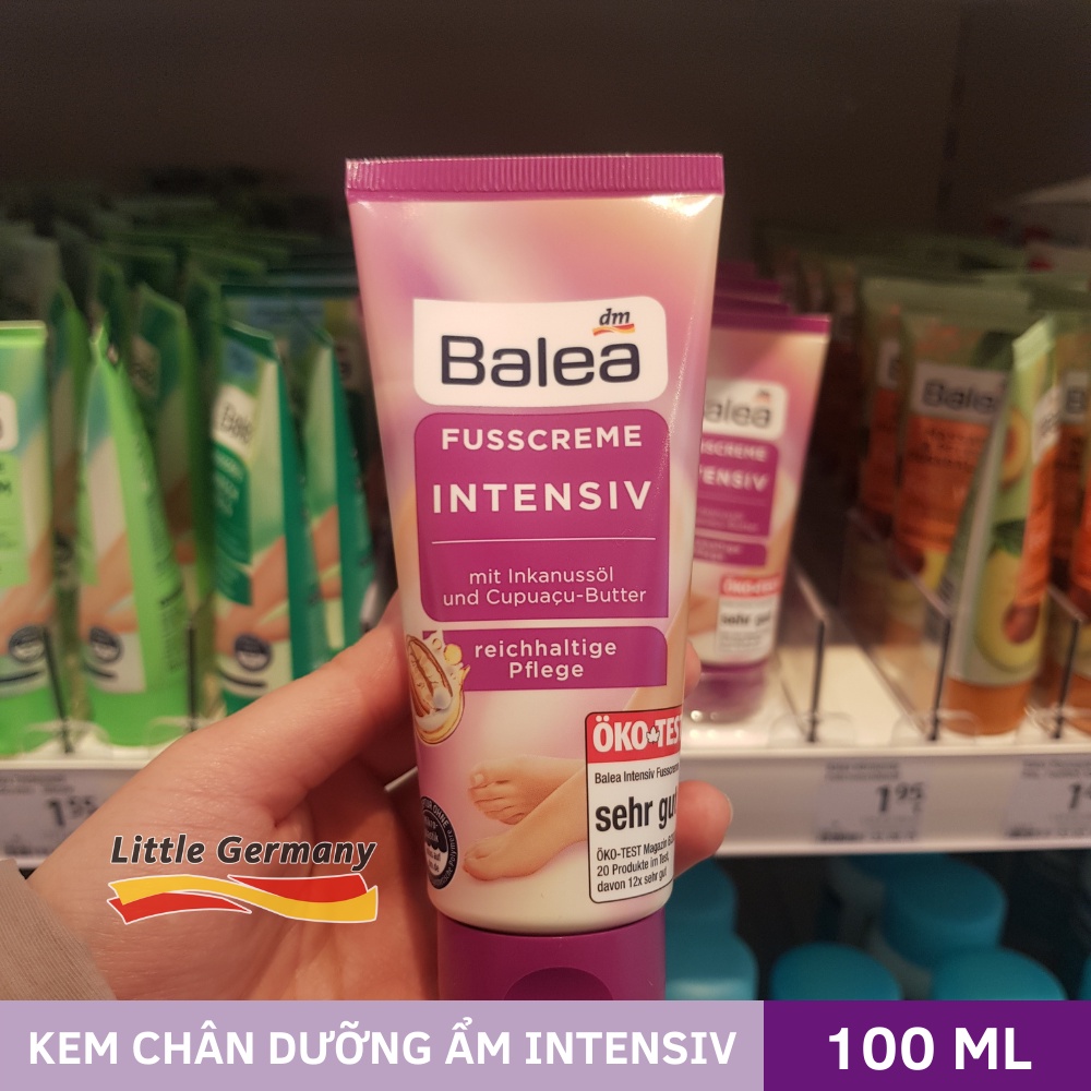 Kem dưỡng ẩm chân chuyên sâu Balea - Làm mềm chai chân, giảm nứt gót Balea - 50&amp;100ml - Hàng nội địa Đức chính hãng