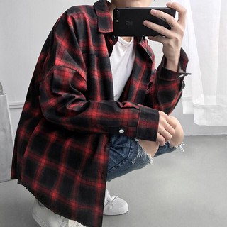 ÁO SƠ MI FLANNEL CARO ĐỎ