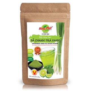 Bột Hòa Tan SẢ CHANH TRÀ XANH - Trà Thương Hiệu Hùng Phát