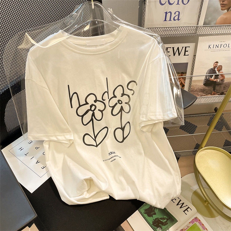 Áo Thun Ngắn Tay Dáng Rộng Thời Trang Dễ Phối Đồ