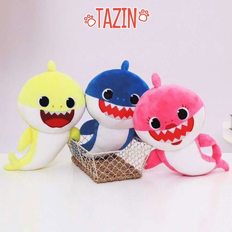 Gấu bông cá mập baby shark, thú bông cá mập baby shark cao cấp Tazin