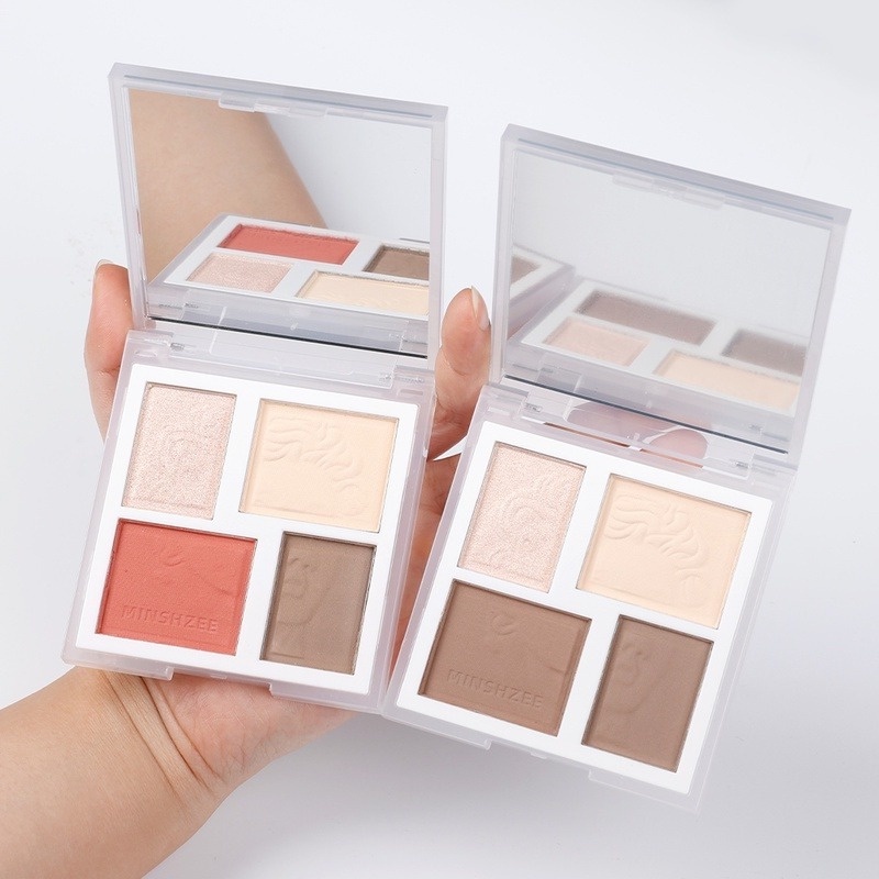 Bảng Phấn Tạo Khối 4 Màu Che Phủ Lỗ Chân Lông Và Làm Sáng Da Đa Năng