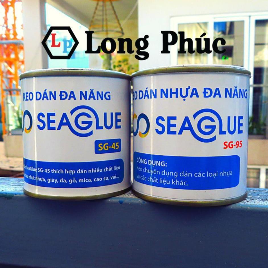 [FreeShip 50k] Keo Dán Nhựa Trong Suốt SeaGlue SG-45| Trong Suốt, Chịu Nước, Dính Chắc | lọ 300gr | long phúc shop