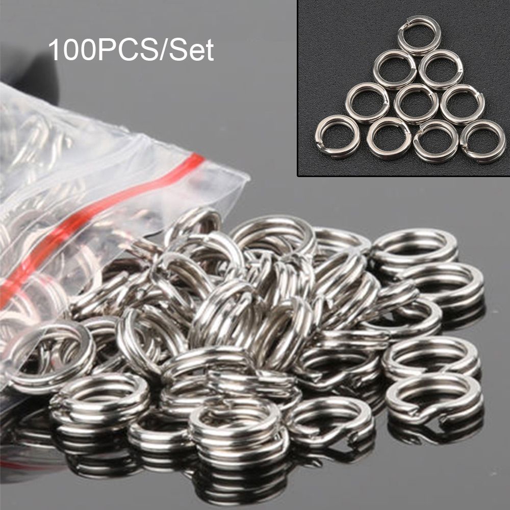 Set 100 chiếc móc gắn móc câu cá cho mồi câu cá giả tiện dụng